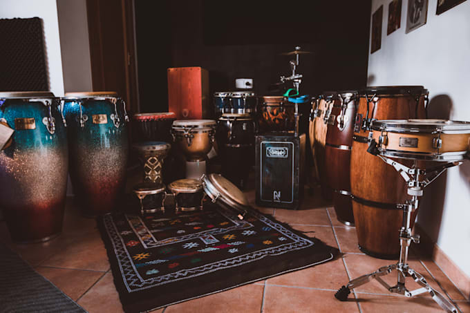 record the  best sounding percussions for your project, audio and video