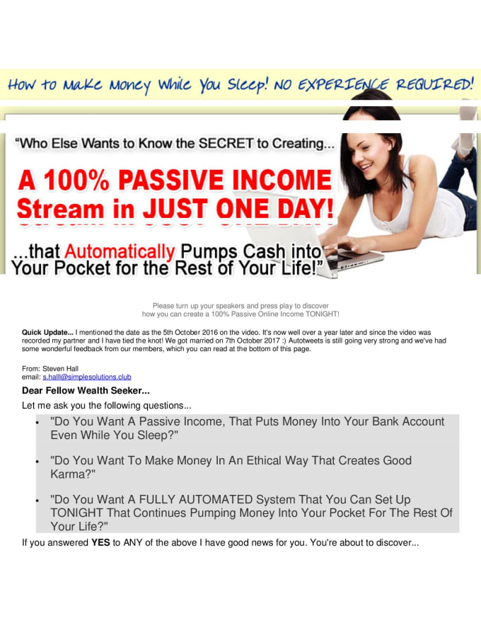 Give Autopilot Quick Money Making System For Passive Income By Samra Web Fiverr