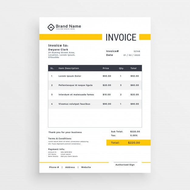 Quickbooks Online Invoice Templates