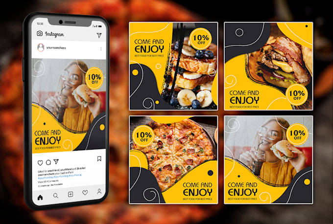create social media design, instagram posts, facebook ads