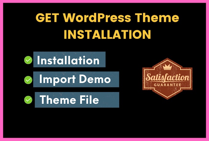 install the wp theme and set up the same exactly like demo