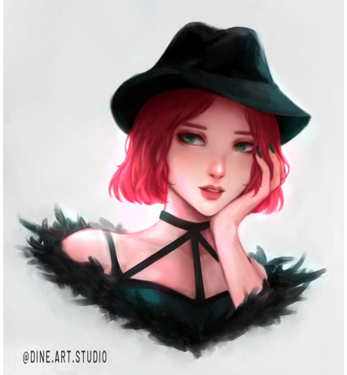 Draw you any character in semi realistic anime style by Dine_art_studio