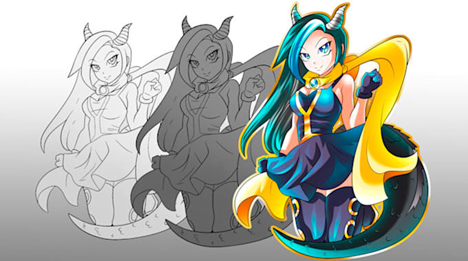 design a custom character reference sheet for your oc