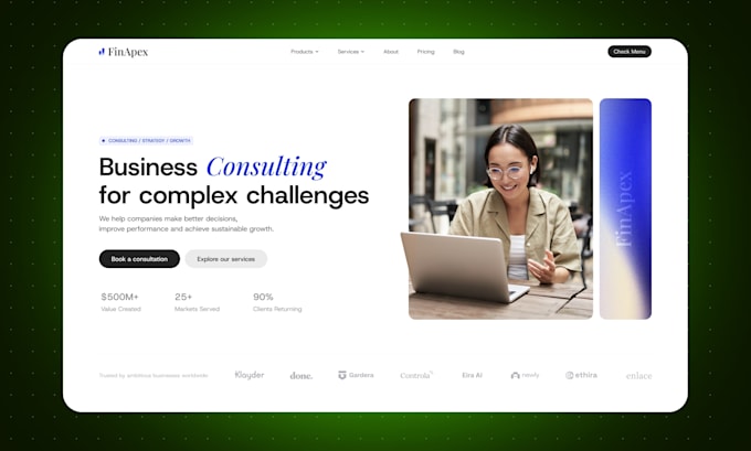create website design a UX UI figma