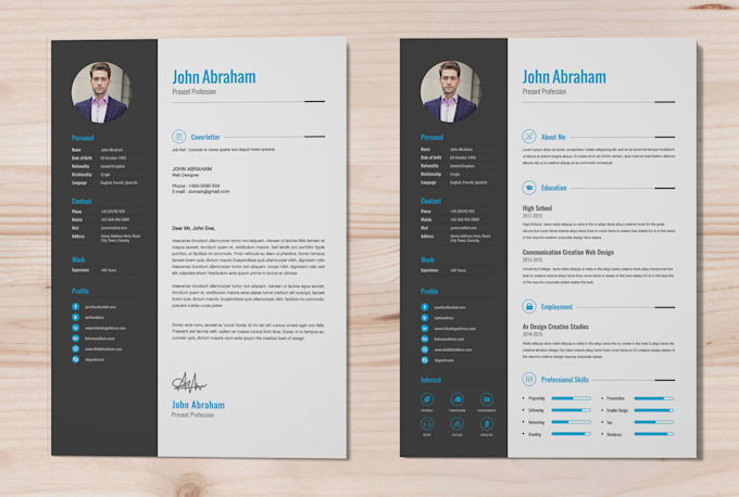 make professional cv, resume and fillable PDF form design