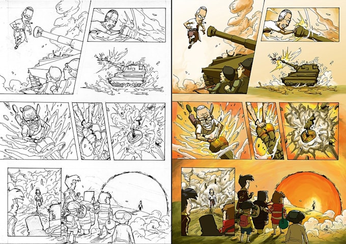 color your comic pages and cover