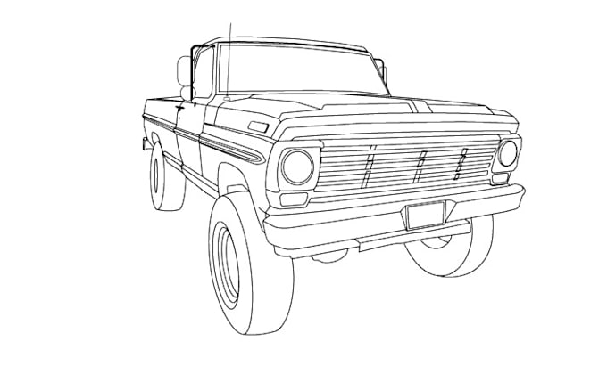 draw vector line art illustration
