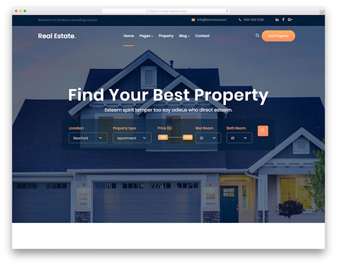 design your real estate website on wordpress and wix