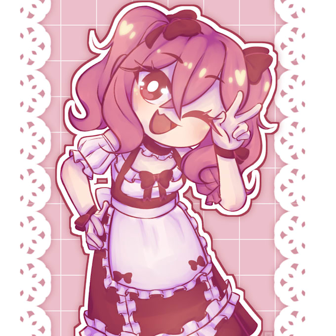 draw digital art commissions in chibi style