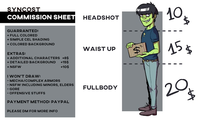 draw your customized anime comic art character illustration