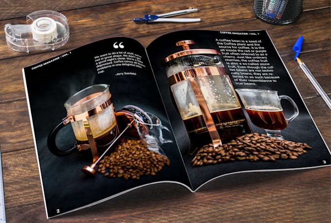 do magazine, catalog, book designing for digital, online or print