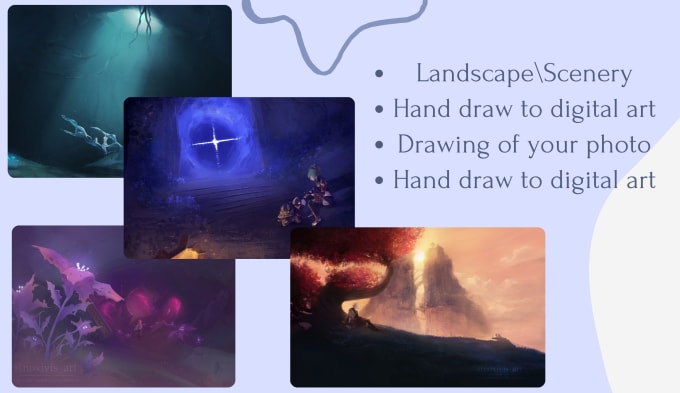 draw your character or landscape