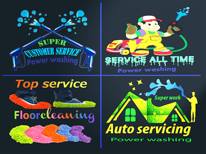 do power or pressure washing cleaning and servicing logo