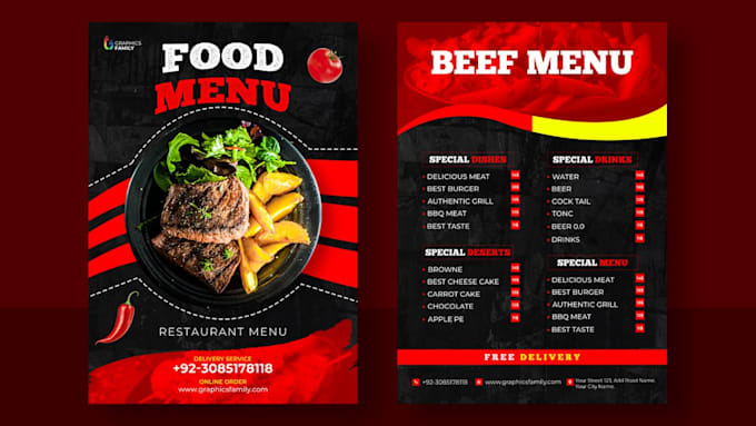 design an awesome flyer or one pager