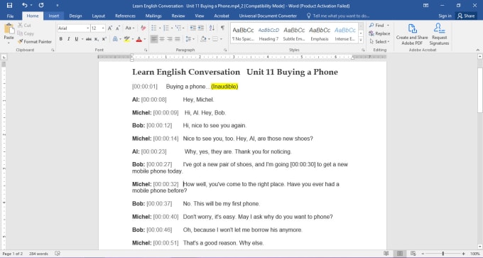 transcribe meeting recording to text