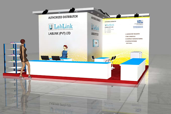 create 3d trade booth,exhibition stand,stall,booth,kiosk