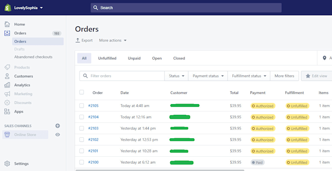 do customer service email support live chat shopify