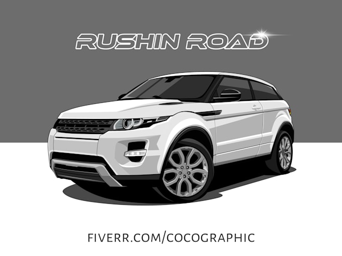 draw awesome illustration of your car or any vehicle
