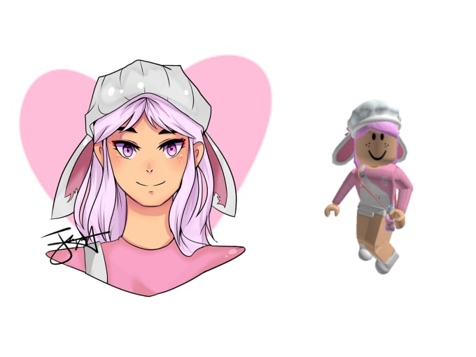 Draw Your Roblox Or Minecraft Avatar In Anime Style By Applepii - images of roblox hair on shoulders