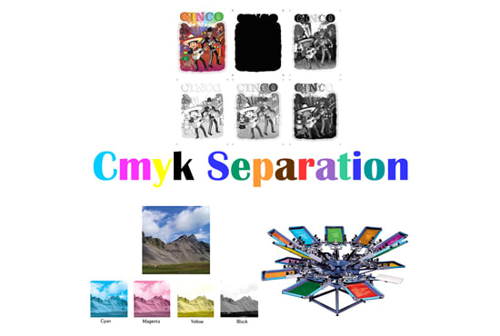 do color separation for screen printing