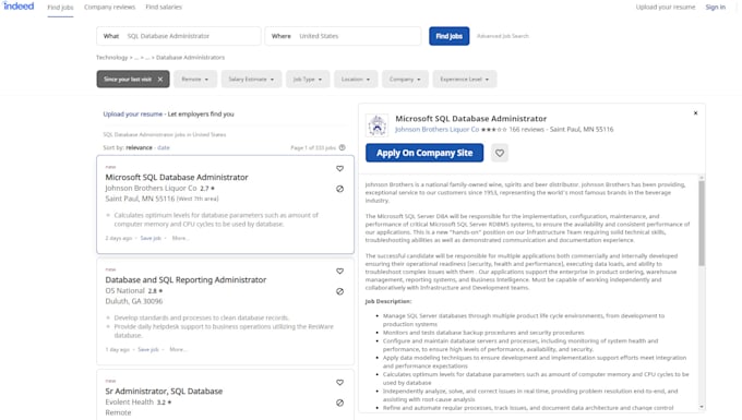 search resume related job and apply job for you