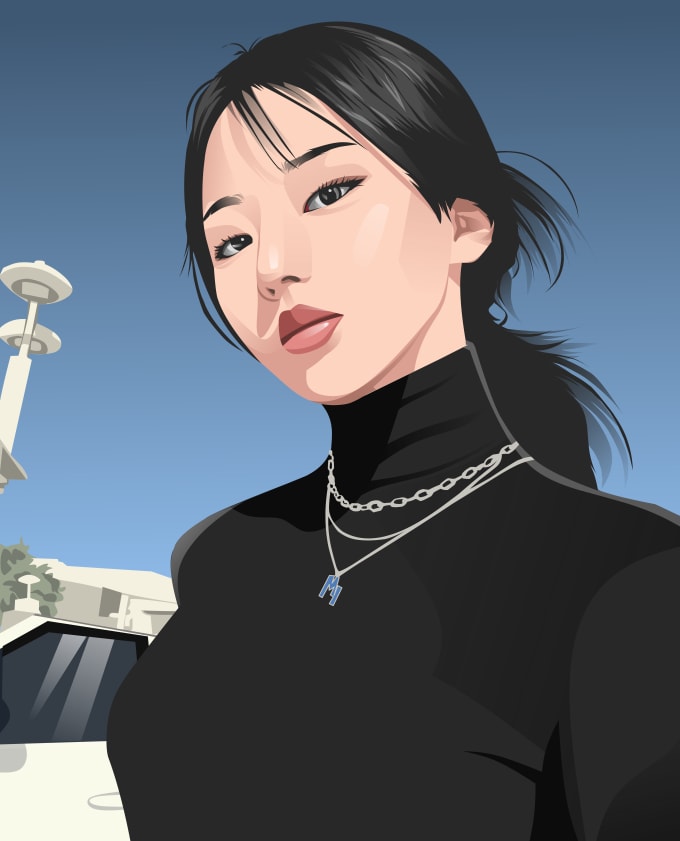 Draw photo into vector art cartoon portrait by Abayismail Fiverr