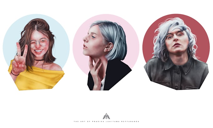 paint a realistic digital portrait