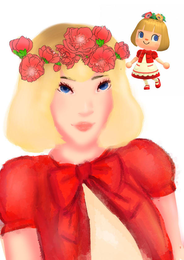 Draw your animal crossing character in semi realistic style by Yamielle