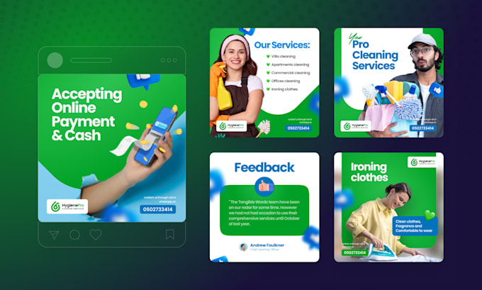 design professional instagram post and story for your brand