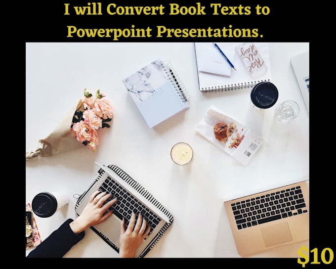 convert book chapters or audio to powerpoint presentations