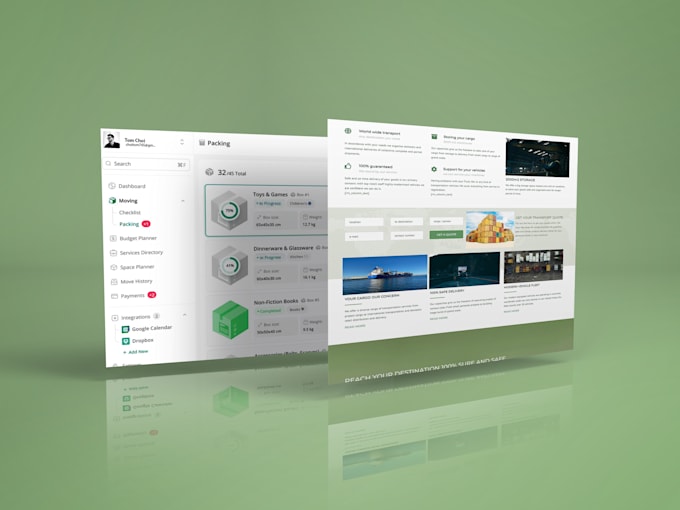 design a responsive modern website with HTML CSS javascript and uiux