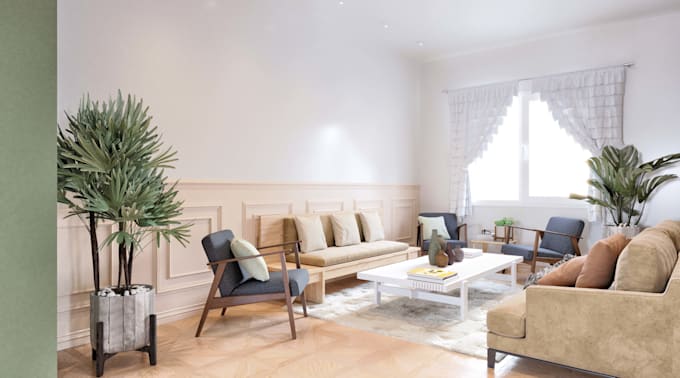 do high quality photorealistic interior renderings