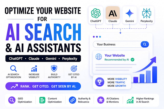 optimize your website for chatgpt, claude, gemini SEO GEO ai search optimisation