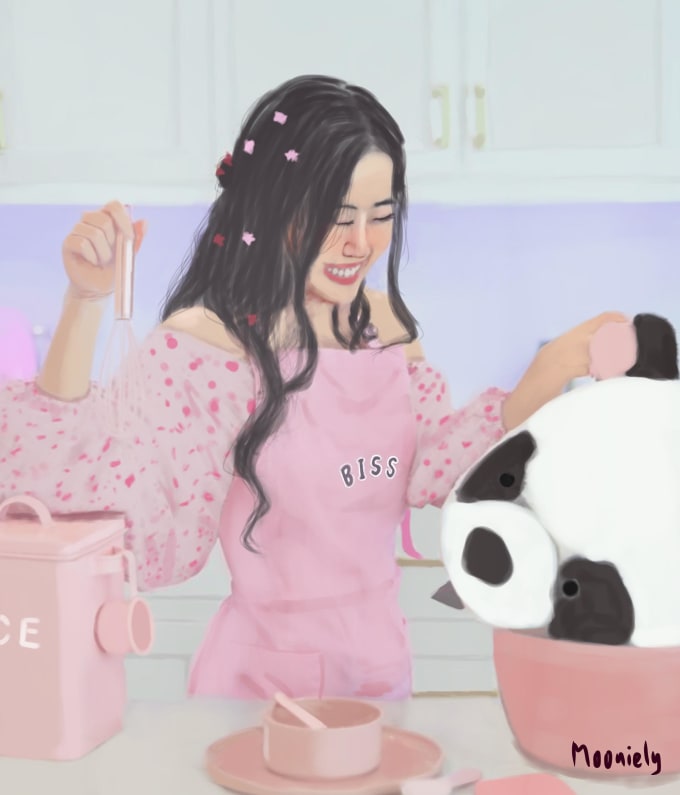 Draw any anime character or kpop idol in a realistic style ...