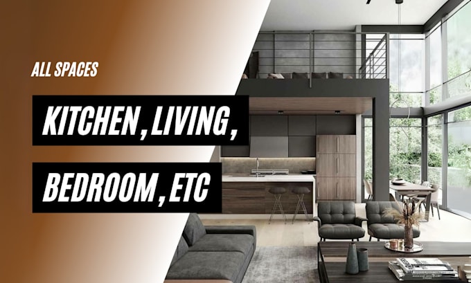 design realistic 3d interior and exterior in sketchup