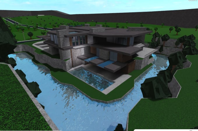 Build you a bloxburg modern mansion or house exterior by Architxct | Fiverr