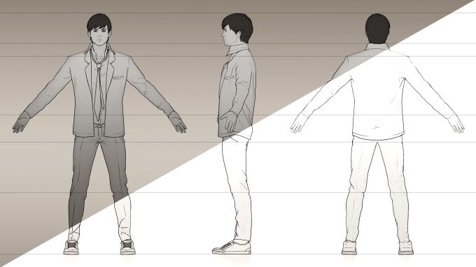 3d pose for drawing