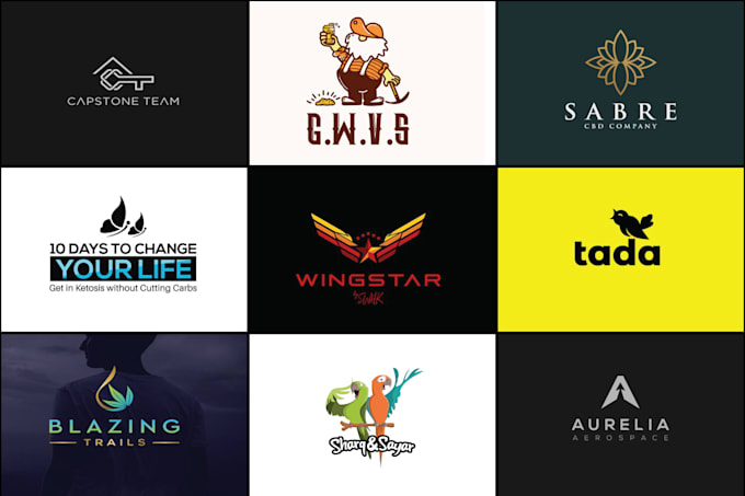create flat minimalist logo design in 24 hours