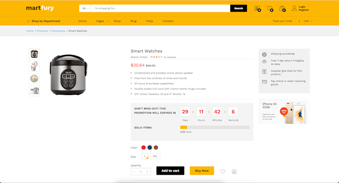 provide u ready custom multivendor ecommerce website