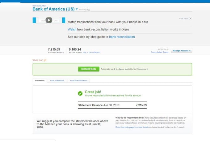 do accounting and bookkeeping in xero