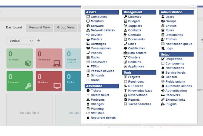 setup IT helpdesk and asset inventory management system