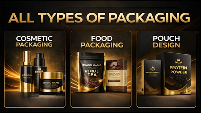 design premium product packaging label design for your brand