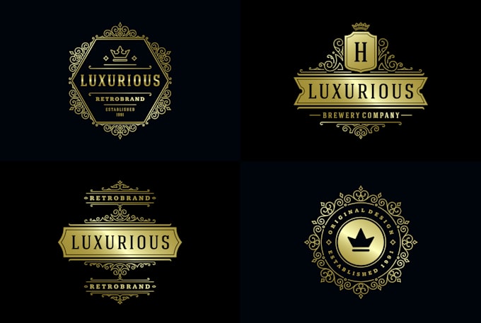 design 2 luxury vintage logo