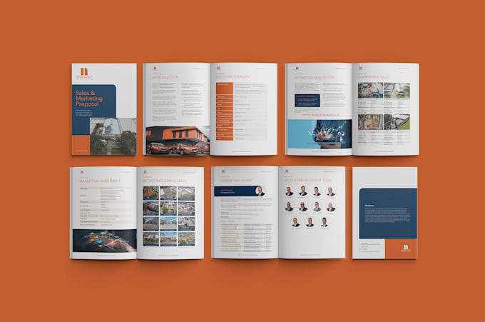 design creative annual report or business proposal