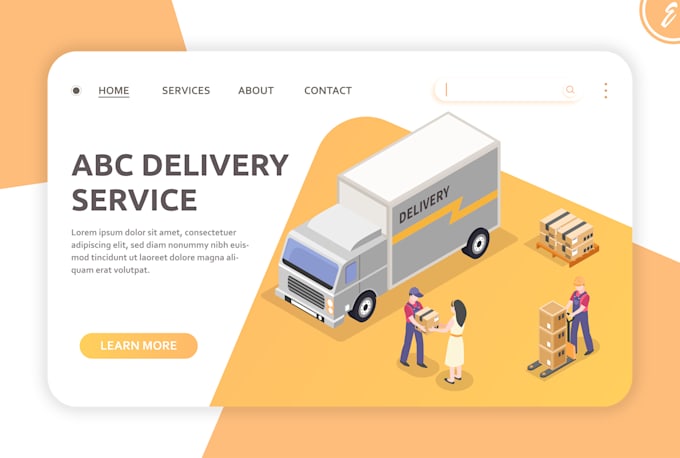design flat and isometric vector illustrations for websites and apps