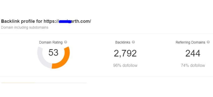 increase domain authority da ahrefs ratings  DR tf 60 plus