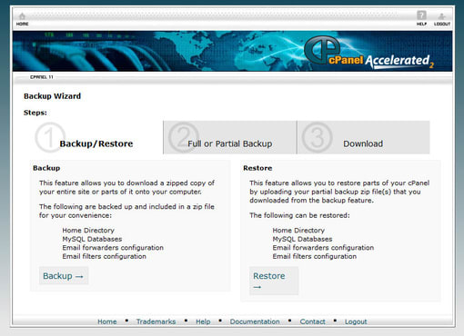 backup your website files and database