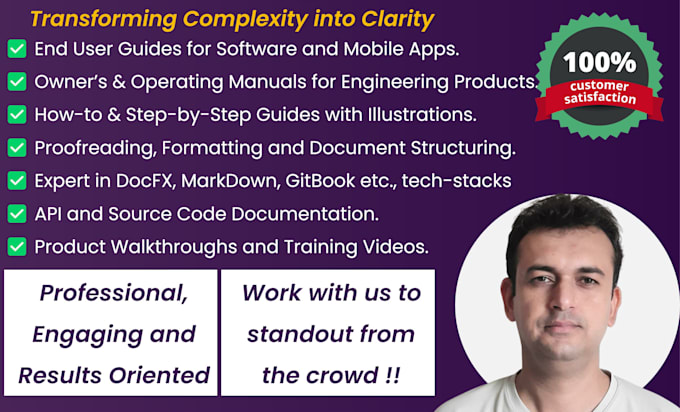 write product user manual, technical content and software user manual