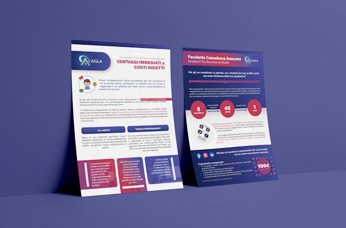 design clean modern brochure, flyer, booklet for everything