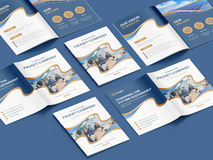 design company profile or business brochure
